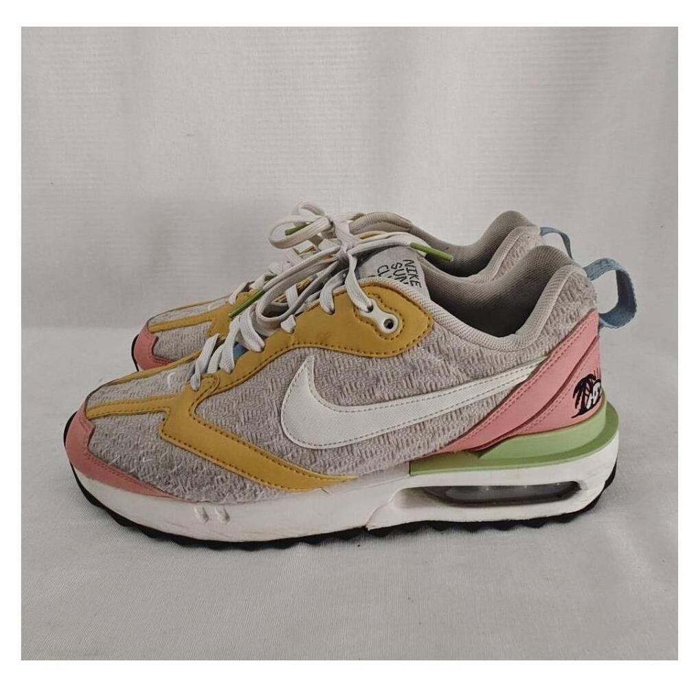 Nike Air Max Dawn SE Sun Club Sneakers DJ9986-100 Palm Tree Pink Green Ochre W 8 - Picture 2 of 11